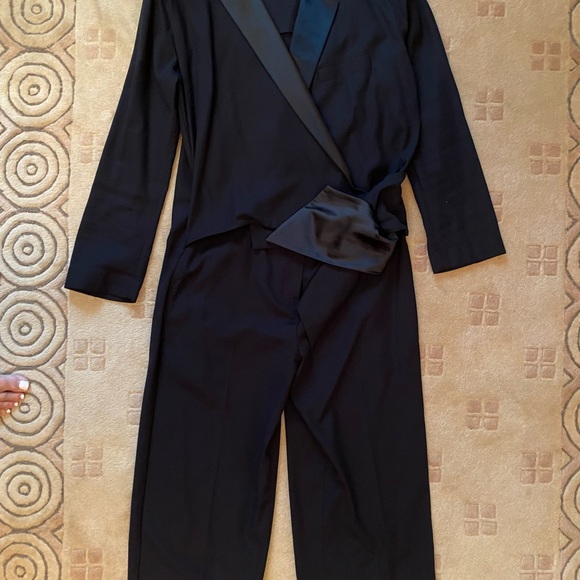 Max Mara black tuxedo jumpsuit - Picture 4 of 7